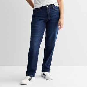 Sonoma High Rise Curvy Straight 4R Jeans